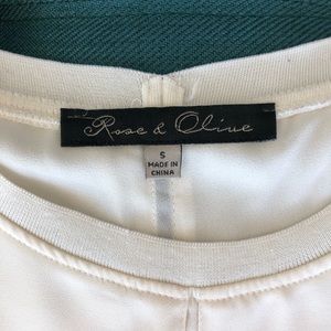 Cream sleeveless layered tank. Perfect for work 🤓